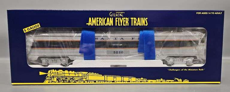 Gilbert American Flyer S Gauge Santa Fe Vista Dome Car in original box 6-49940