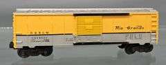 Lionel postwar O 6464-650 Rio Grande box car in original box