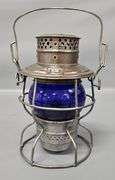 Adams & Westlake B&O Railroad Lantern with Blue Globe