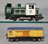Group of Mixed Lionel prewar and postwar O gauge trains