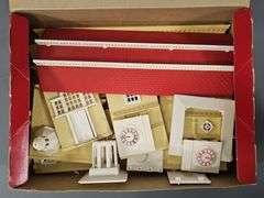 Twelve Bachmann Plasticville USA Building Kits in original boxes