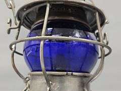 Adams & Westlake B&O Railroad Lantern with Blue Globe