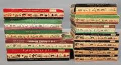 Twelve Bachmann Plasticville USA Building Kits in original boxes