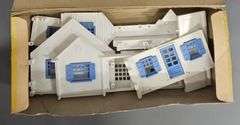 Six Bachmann Plasticville USA Building Kits in original boxes