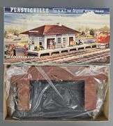 Eight Bachmann Plasticville USA Building Kits in original boxes