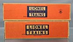 Two Lionel postwar O passenger cars in original boxes