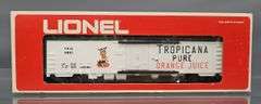 Two Lionel MPC era billboard reefers in original boxes