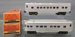 Two Lionel postwar O passenger cars in original boxes