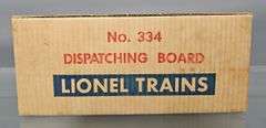 Lionel postwar O 334 Dispatching Board in original box