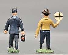 Incomplete Gilbert No. 578 Station Figure Set in Original box