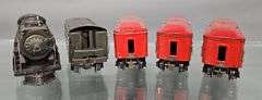 Lionel prewar O gauge Red Comet Steam passenger set