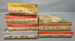 Six Bachmann Plasticville USA Building Kits in original boxes
