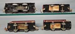 Lionel prewar O gauge red electric passenger set