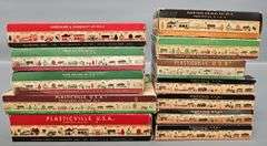 Twelve Bachmann Plasticville USA Building Kits in original boxes