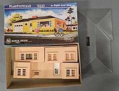 Eight Bachmann Plasticville USA Building Kits in original boxes