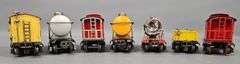 Seven Lionel prewar O gauge freight cars