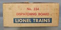 Lionel postwar O 334 Dispatching Board in original box