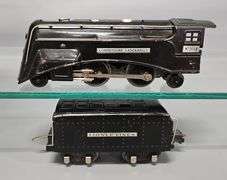 Lionel prewar O gauge 264E Commodore Vanderbilt steam locomotive with tender