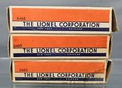 Four Lionel postwar O 6465 Tank Cars with three original boxes