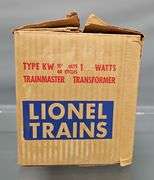 Lionel Postwar Type KW Trainmaster Transformer in original box