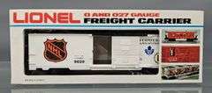 Three Lionel MPC era O freight cars in original boxes