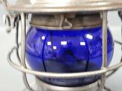 Adams & Westlake B&O Railroad Lantern with Blue Globe