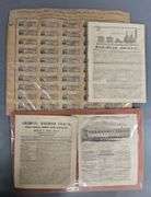 Norfolk & Western Railroad Bonds and two 1800's American Railroad Journals