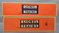 Two Lionel postwar O passenger cars in original boxes