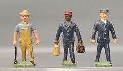 Incomplete Gilbert No. 578 Station Figure Set in Original box