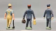 Incomplete Gilbert No. 578 Station Figure Set in Original box