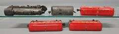 Lionel prewar O gauge Red Comet Steam passenger set