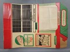Postwar Lionel Lionelville Cardboard Ticket Station