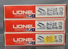 Three Lionel MPC era O box cars in original boxes