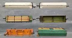 Six American Flyer prewar O  freight cars