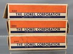 Four Lionel postwar O 6465 Tank Cars with three original boxes