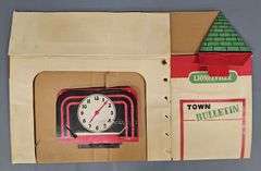 Postwar Lionel Lionelville Cardboard Ticket Station