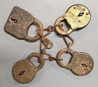 Group of Four Railroad Locks - Agle, Fraim, Excelsior, Miller