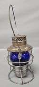 Adams & Westlake B&O Railroad Lantern with Blue Globe
