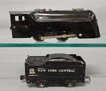Restored Marx O gauge wind-up Commodore Vanderbilt with tender