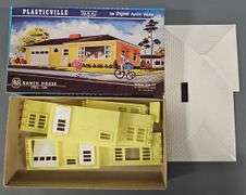 Eight Bachmann Plasticville USA Building Kits in original boxes