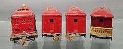 Lionel prewar O gauge red electric passenger set