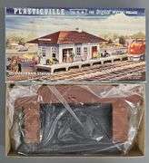 Eight Bachmann Plasticville USA Building Kits in original boxes