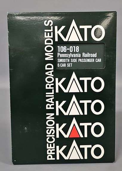 Kato N scale 106-018 PRR Railroad Smooth Side Passenger 6 Car Set in original box