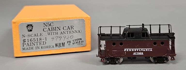 Precision Scale N Scale Pennsylvania N5A Cabin Car with Antenna in original box