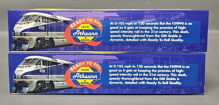 Two Athearn Amtrak California F59PHI Powered Diesel Locomotives