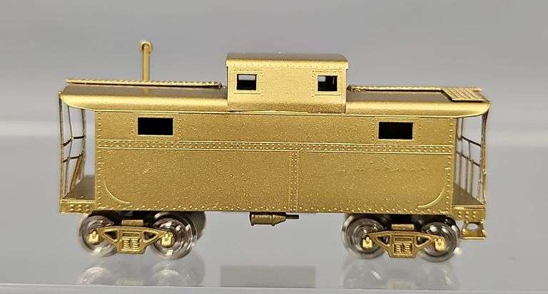 Pecos River N Scale Brass Pennsylvania N 6b Steel Caboose in original box