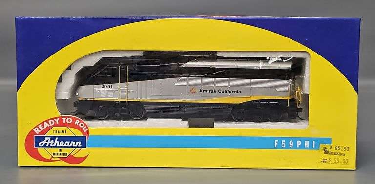 Two Athearn Amtrak California F59PHI Powered Diesel Locomotives