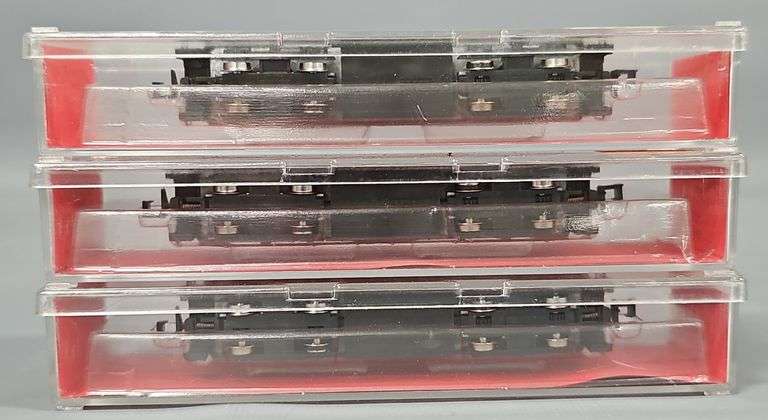 Three Atlas N Scale RS-11 Pennsylvania Diesel locomotives in original boxes