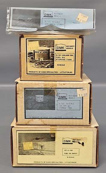 DMK N Scale Refinery Models Fuel Oil Depot & Storage Tank Kits