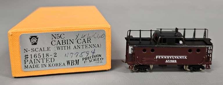 Precision Scale N Scale Pennsylvania N5A Cabin Car with Antenna in original box